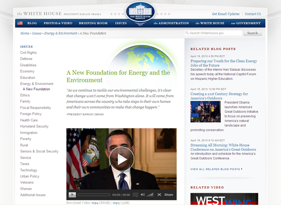 White House website