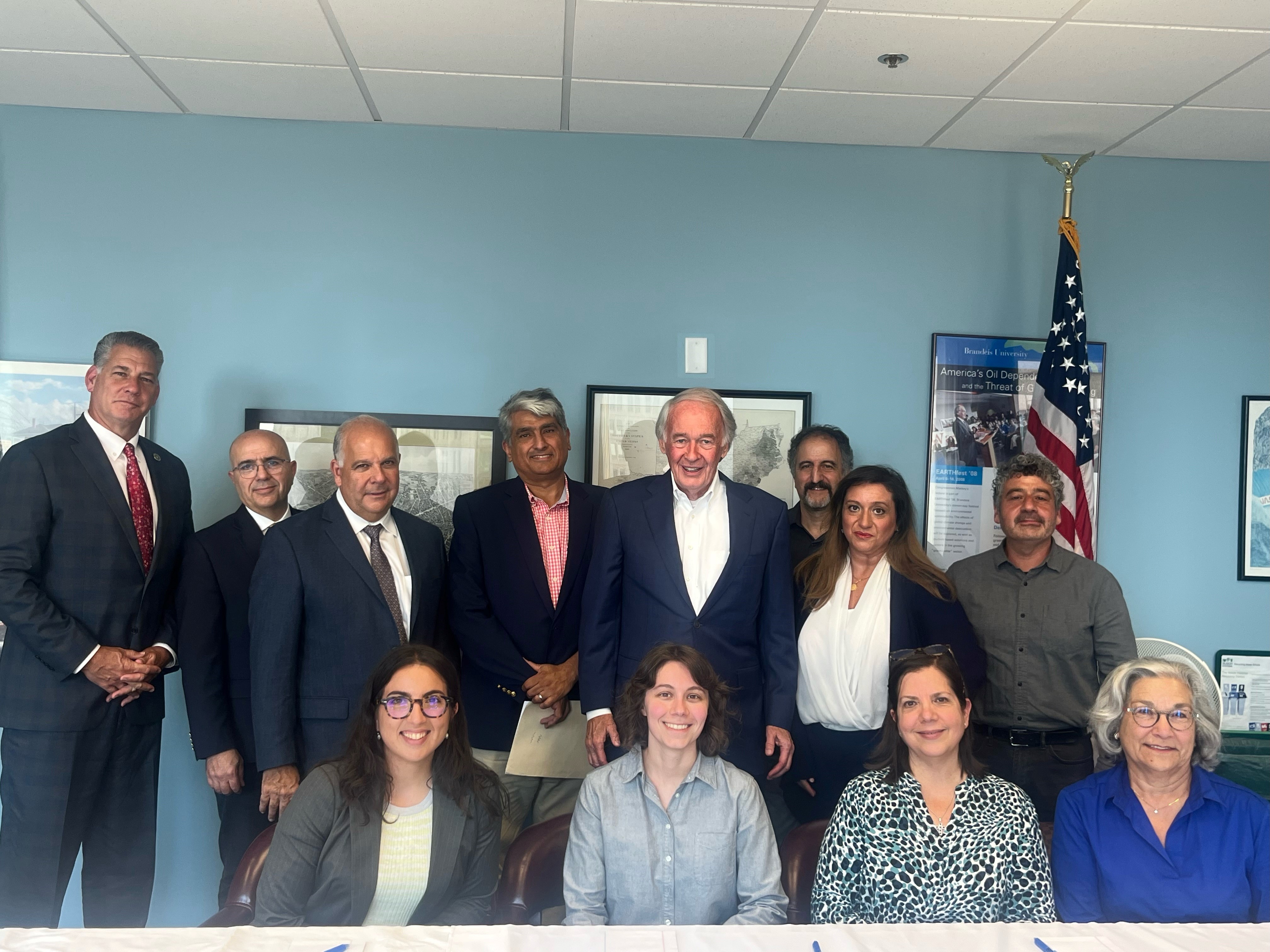 Senator Markey with participants of the Armenian Community Roundtable